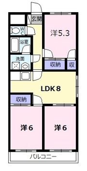 ファミリータウンむらたの間取り画像