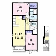 クレアール鈴鹿Bの間取り画像