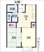 ハラマキハイツEの間取り画像