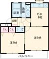 ハラマキハイツGの間取り画像