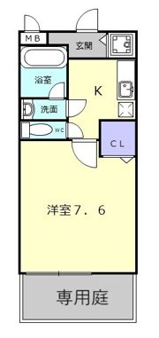 エスティームI番館の間取り画像