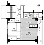 ビレッジハウス内川原2号棟の間取り画像