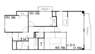 コーポ青山Ⅲの間取り画像