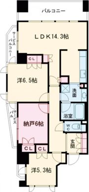 アーバネックス三宮磯辺通の間取り画像
