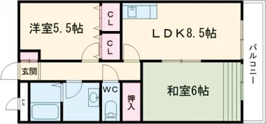 ラスヌベスの間取り画像