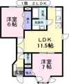 フラワータウン亀山Ⅱの間取り画像