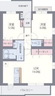 グリーンヒルズEAST Ⅱの間取り画像