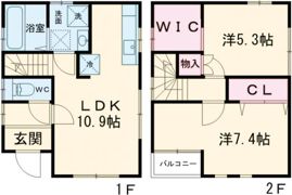 フジパレス戸建賃貸法善寺の間取り画像