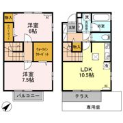 モントレーメゾネット A棟の間取り画像