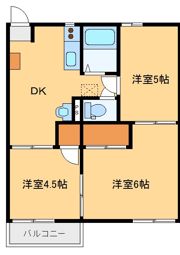 パークハイツAの間取り画像