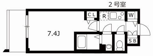 セオリー大阪城サウスゲートの間取り画像