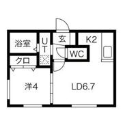 ルーク新札幌の間取り画像