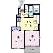 グリ－ンヒルBの間取り画像