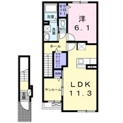 ベルオーブRの間取り画像