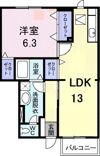 メゾンフルーレ Bの間取り画像