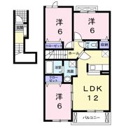 クリスタル Dの間取り画像