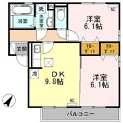 メゾン さくら けやき けやきの間取り画像