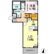 エスポワール稲口の間取り画像