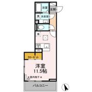 D-chambre 芝田の間取り画像