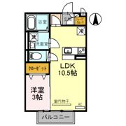 セジュールメゾンの間取り画像