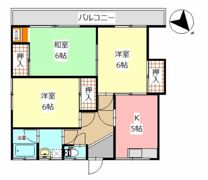 古賀ハイツの間取り画像