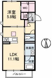 ウィステリア上天神の間取り画像