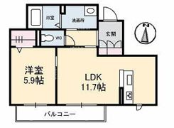 プリティーウーマン B棟の間取り画像
