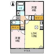 レークハイツ伊庭 Ⅱの間取り画像