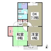 グリーンハイツ田中Ⅱの間取り画像
