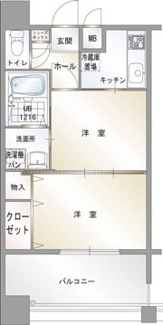 エンクレスト中呉服の間取り画像