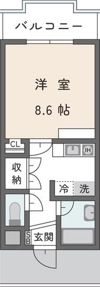 アイビス小絹 Aの間取り画像