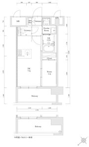 エンクレスト博多駅南FITの間取り画像