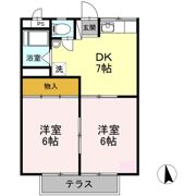 コーポシャローム Aの間取り画像