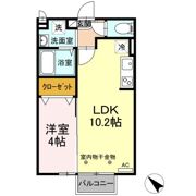セジュール大川 B棟の間取り画像