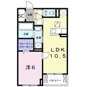 エスポワール南摂津の間取り画像