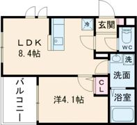 レヴァレント黒崎の間取り画像