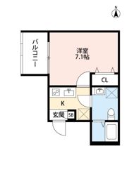 LOTUS Tsukaguchi II(ロータス ツカグチ ツー)の間取り画像