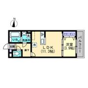 クレール東福山の間取り画像