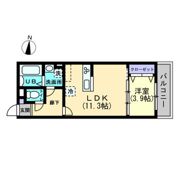 クレール東福山の間取り画像