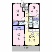 Fontana 久米田の間取り画像