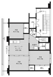ビレッジハウスせんぼく1号棟の間取り画像