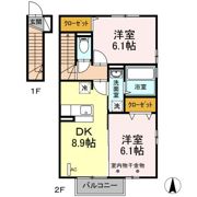 レゾンデイト Aの間取り画像