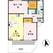 サンヴィレッジ田尻 A棟の間取り画像