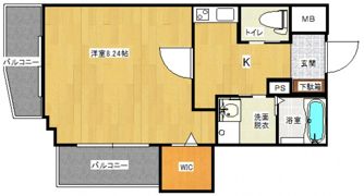 【舟入幸町】KDXレジデンス舟入幸町の間取り画像