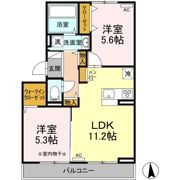 Dーroom Dearcourt 幸町 ⅠⅡの間取り画像