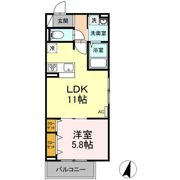 エクセリア東和の間取り画像