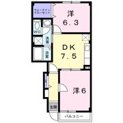 サンライズk3 Aの間取り画像
