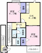 コスモハイツ Aの間取り画像