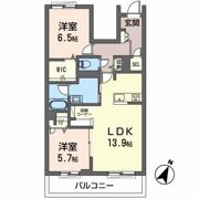 オカバ姫路岡町シャーメゾンAの間取り画像