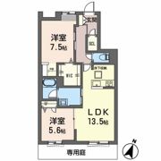オカバ姫路岡町シャーメゾンBの間取り画像